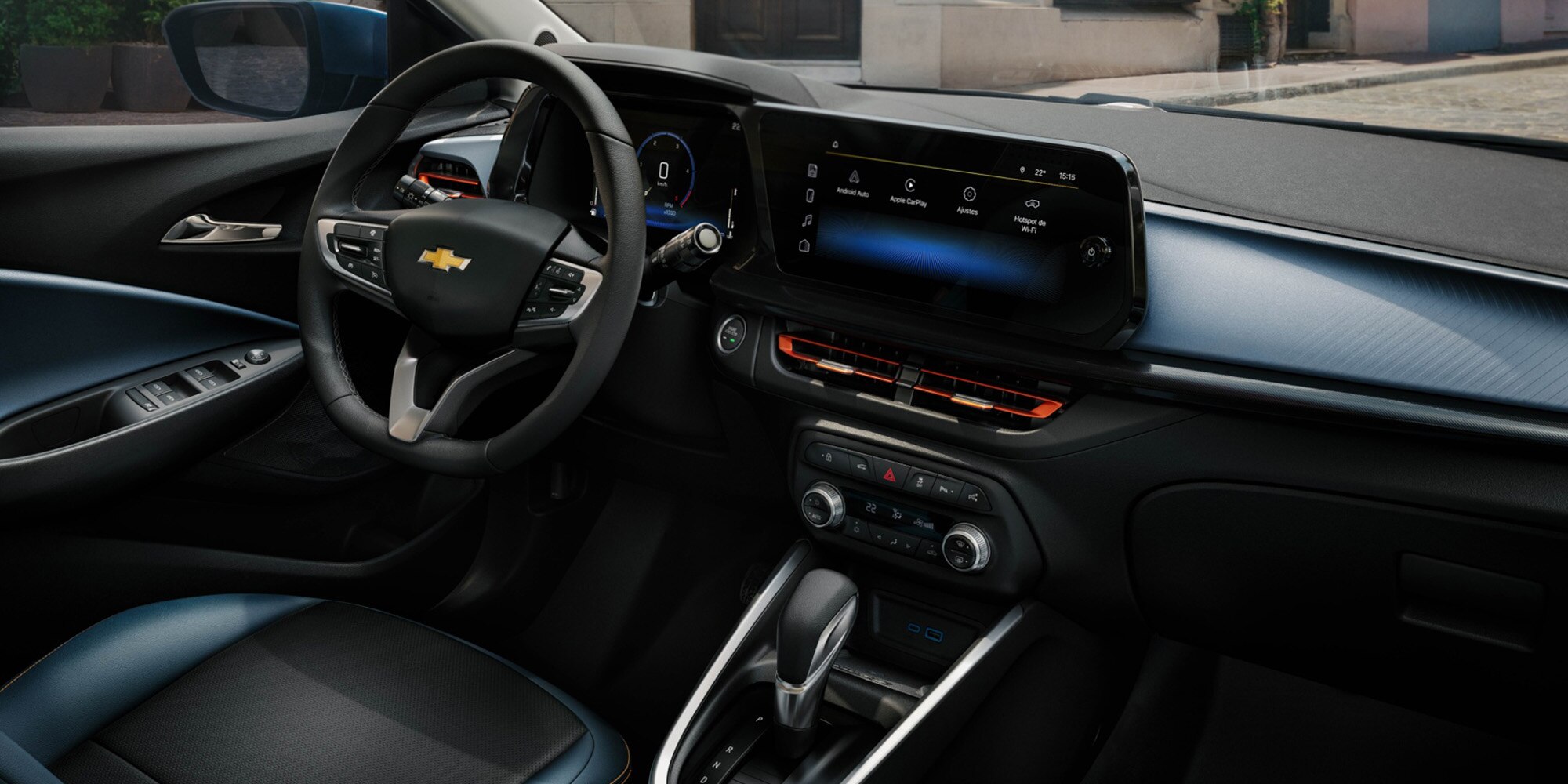 Conheça o interior do Onix 2026, com muito conforto e estilo esportivo.