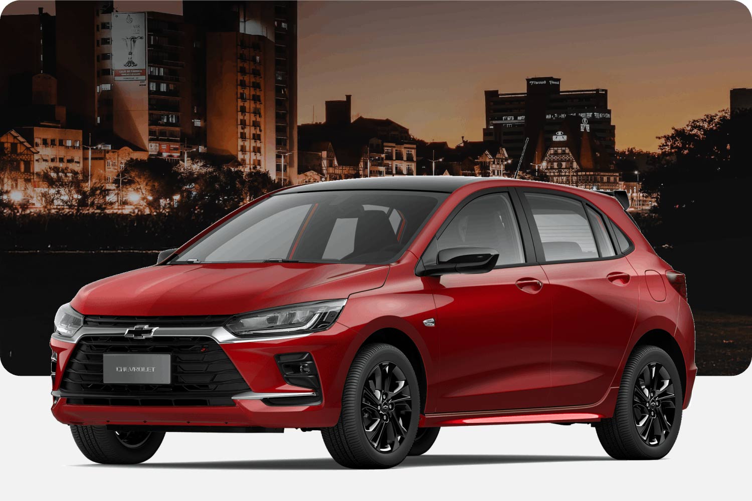 Chevrolet Onix RS Turbo, design esportivo e alta tecnologia.